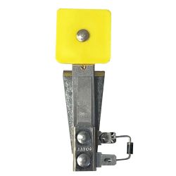 Hobbit Yellow Square Stand-Up Target With Top Of Playfield Mounting Bracket